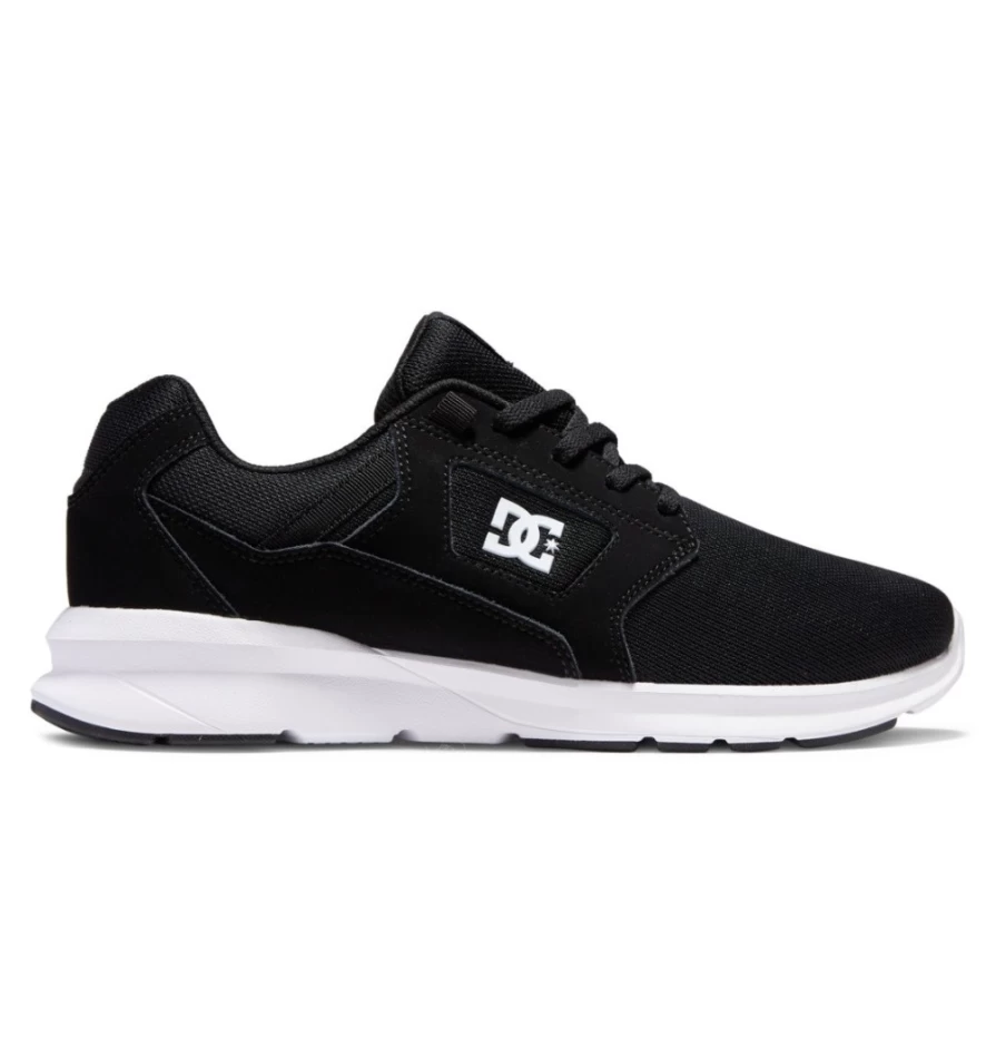 DC Shoes Men's Skyline Lightweight Sneakers - Black/White Athletic Shoes for Running & Training