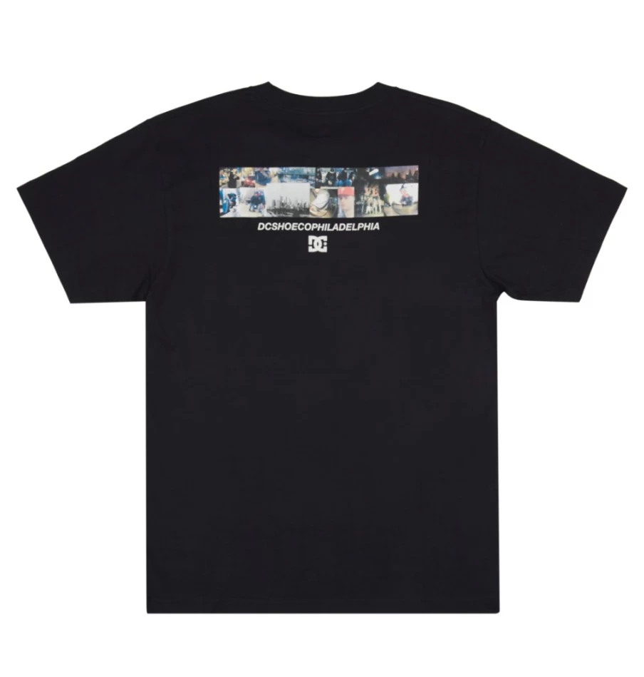 DC Shoes Men's Bilyeu Philly Black Graphic T-Shirt