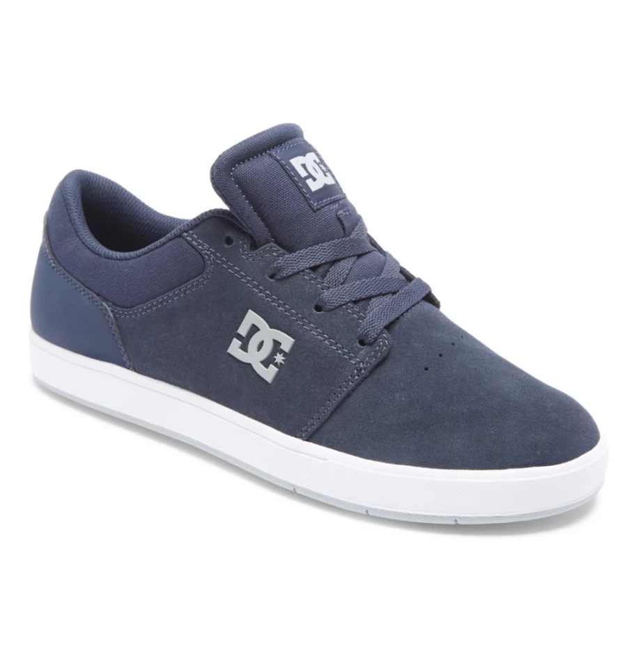 DC Shoes Men's Crisis 2 Sneakers in Navy/Grey - Skateboarding Shoes for Men