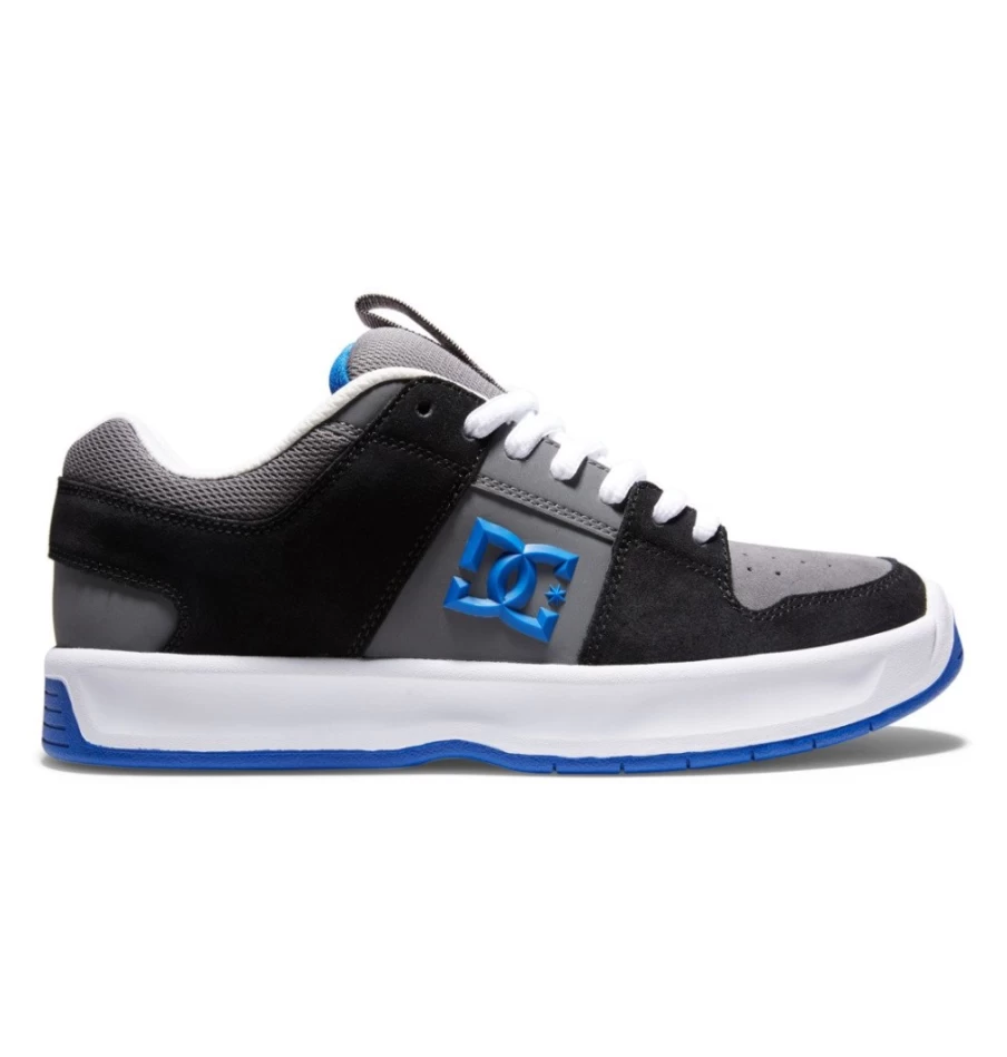DC Shoes Men's Lynx Zero Skate Shoes - Black/Grey/Blue Skateboarding Sneakers for Men