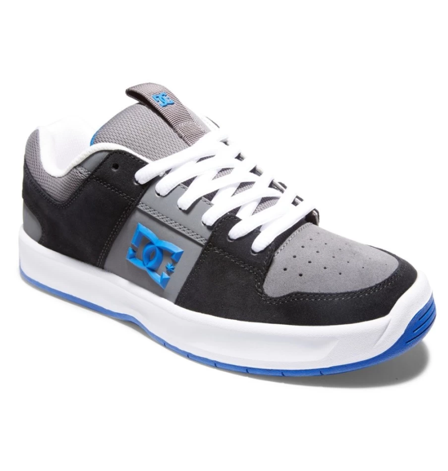DC Shoes Men's Lynx Zero Skate Shoes - Black/Grey/Blue Skateboarding Sneakers for Men