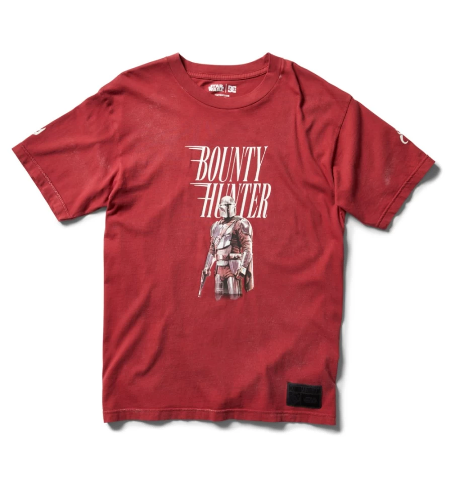 Men's DC Shoes Star Wars Mandalorian Syrah Pigment Dye Graphic T-Shirt