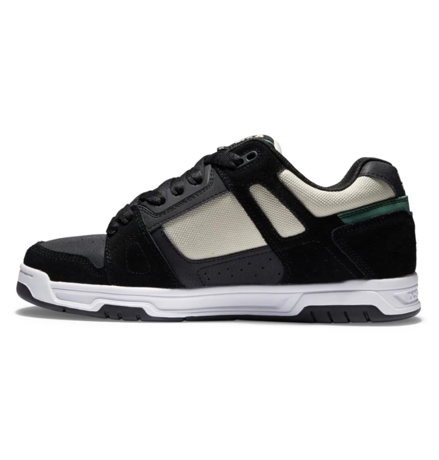 DC Shoes Men's Stag Tan/Green Casual Skate Shoes