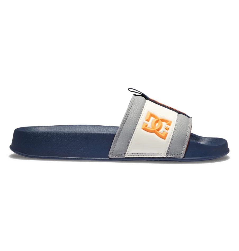 DC Shoes Men's Lynx Slides - Navy/Grey Comfortable Casual Sandals for Men