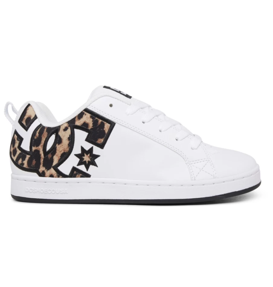 DC Shoes Women's Graffik Court Sneakers in Leopard Print - Stylish Athletic Footwear