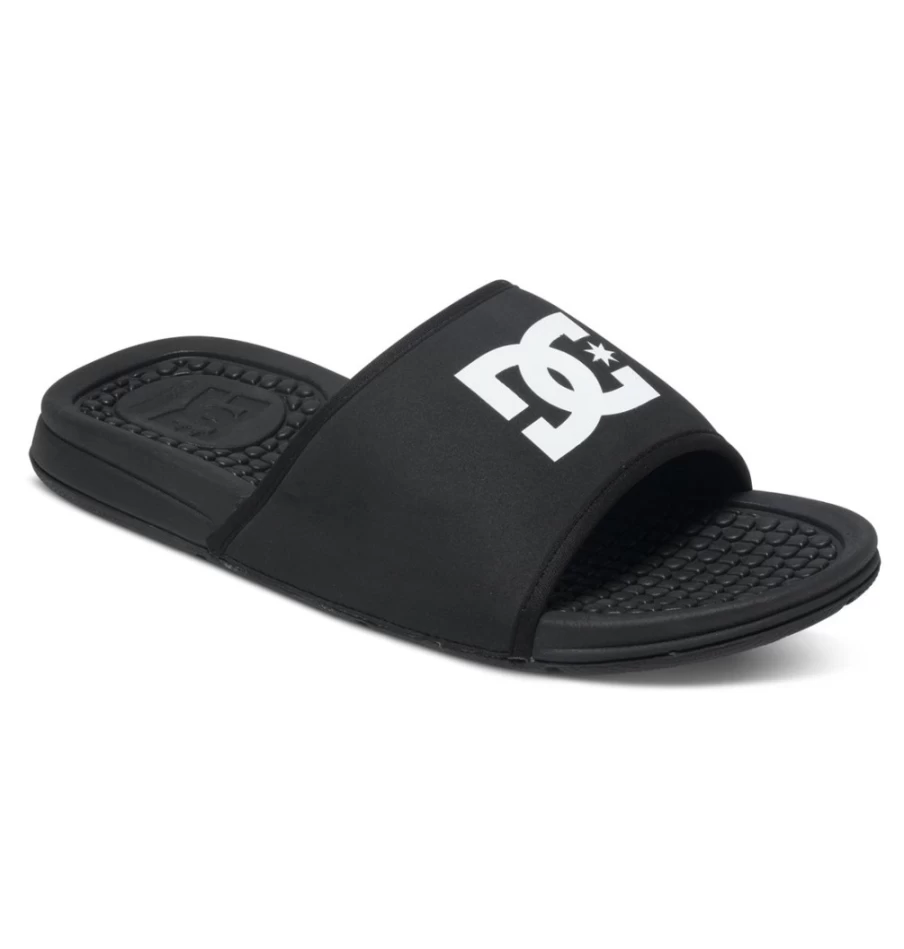 DC Shoes Men's Black Bolsa Slides - Comfortable Casual Sandals