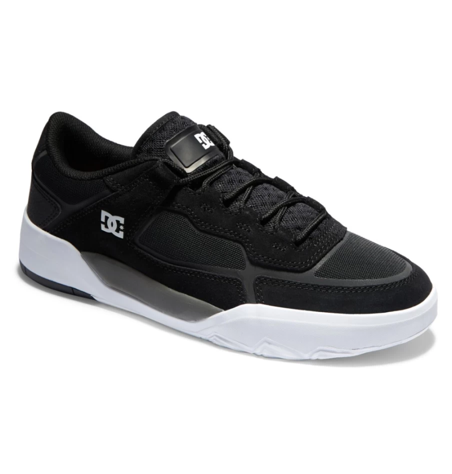 Men's DC Shoes Metric Skate Shoes in Black/Grey - Durable Skateboarding Sneakers for Men