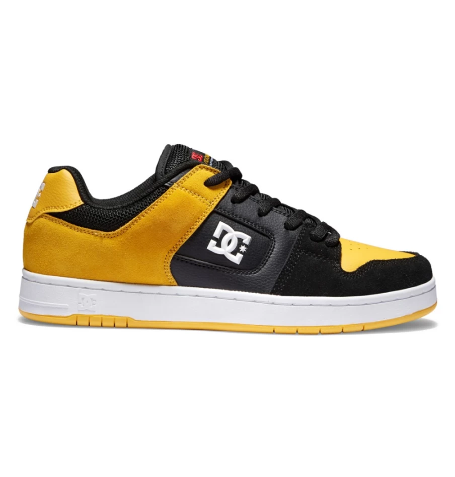 DC Shoes Men's Manteca 4 Skate Shoes - Black/Gold Skateboarding Sneakers for Men