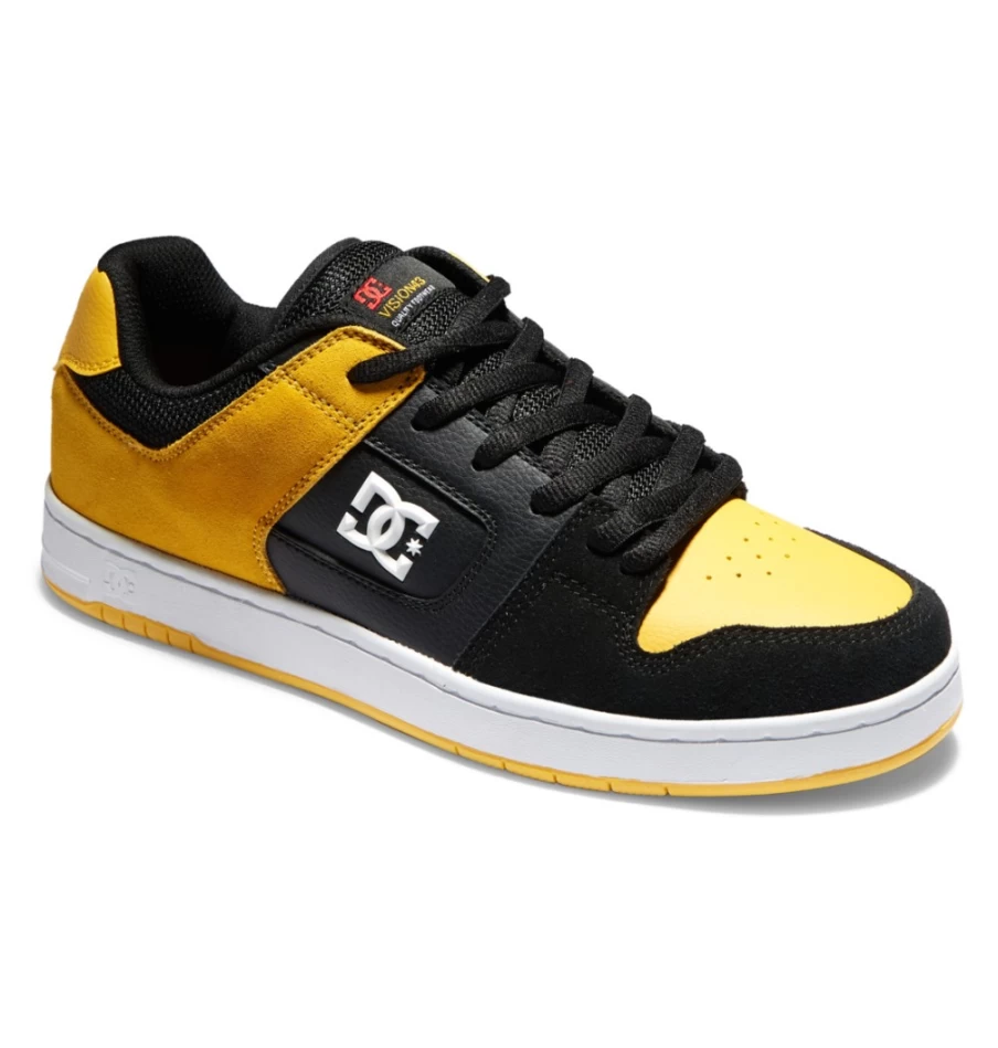 DC Shoes Men's Manteca 4 Skate Shoes - Black/Gold Skateboarding Sneakers for Men