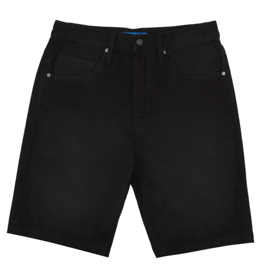 DC Shoes Men's Black Wash Baggy Denim Shorts - Relaxed Fit Workwear Style