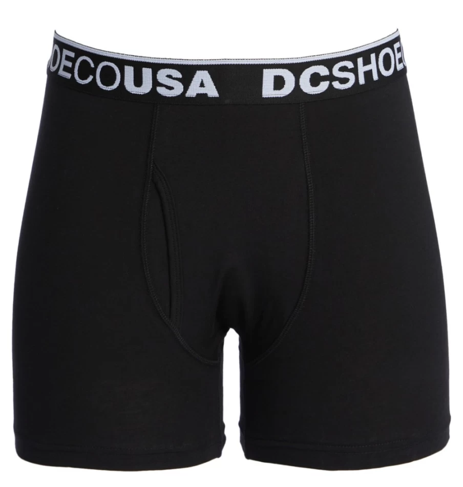 Men's DC Shoes Softies Boxer Brief - Charcoal Heather/Black Underwear for Men