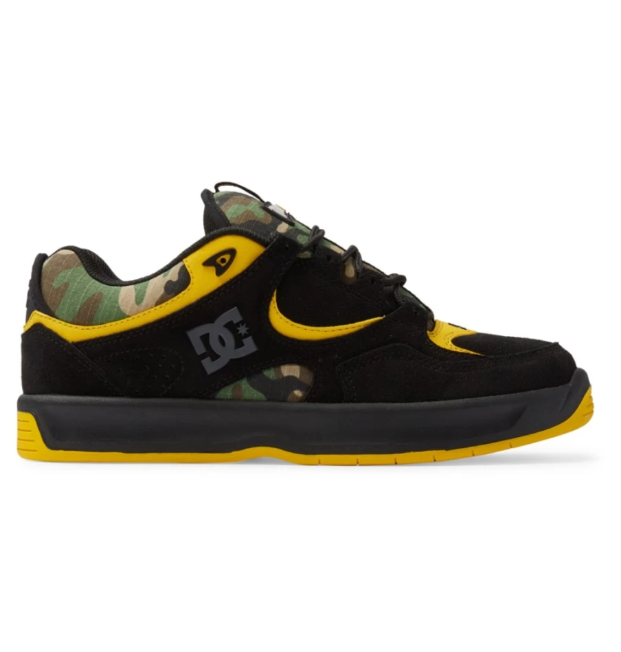 Men's DC Shoes x Thrasher Kalynx Skate Shoes - Black/Camo Skateboarding Sneakers
