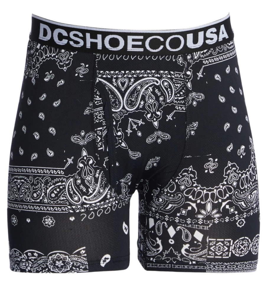DC Shoes Men's Bandana Black The Performer 2-Pack Boxer Briefs Underwear