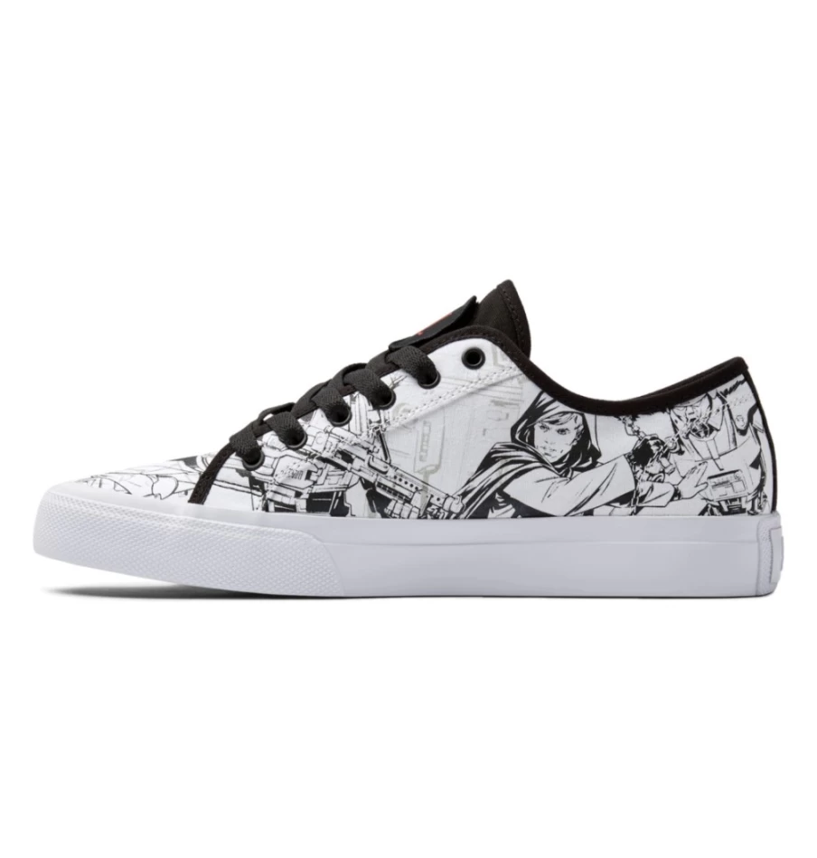 Men's DC Shoes Star Wars™ Manual Sneakers in White/Black | Limited Edition Collaboration
