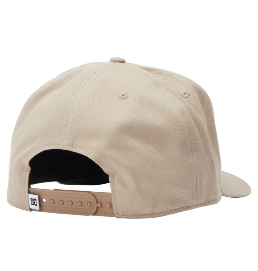 DC Shoes Men's Plaza Taupe Snapback Hat - Adjustable Baseball Cap for Men