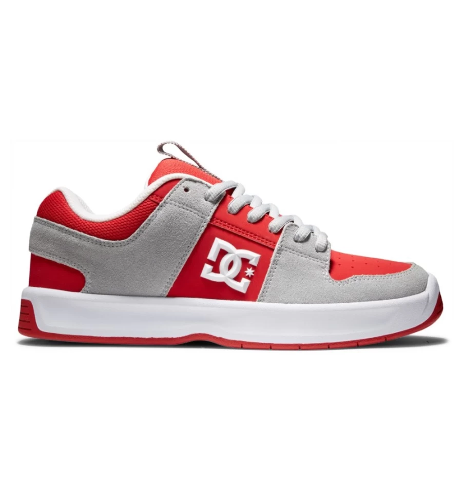 DC Shoes Men's Lynx Zero Sneakers in Grey/Red - Men's Athletic Shoes