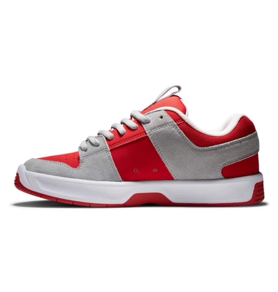 DC Shoes Men's Lynx Zero Sneakers in Grey/Red - Men's Athletic Shoes