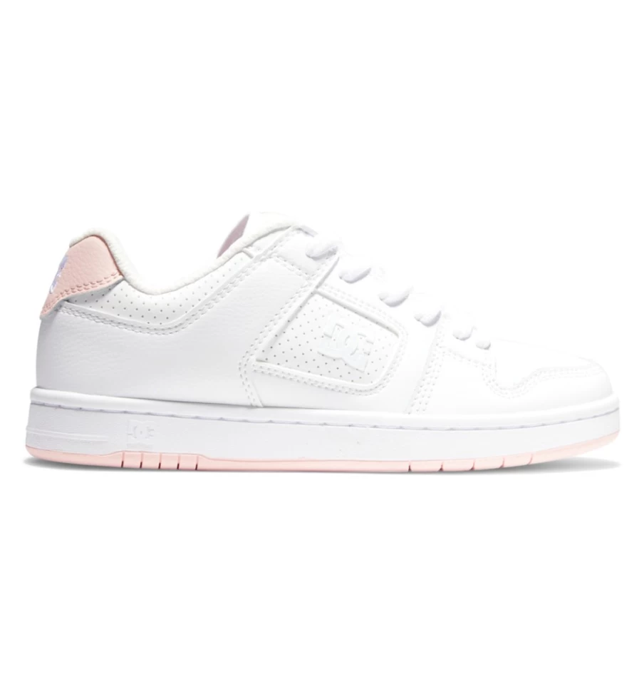 DC Shoes Women's Manteca 4 Sneakers in White/Pink - Stylish Casual Footwear for Women
