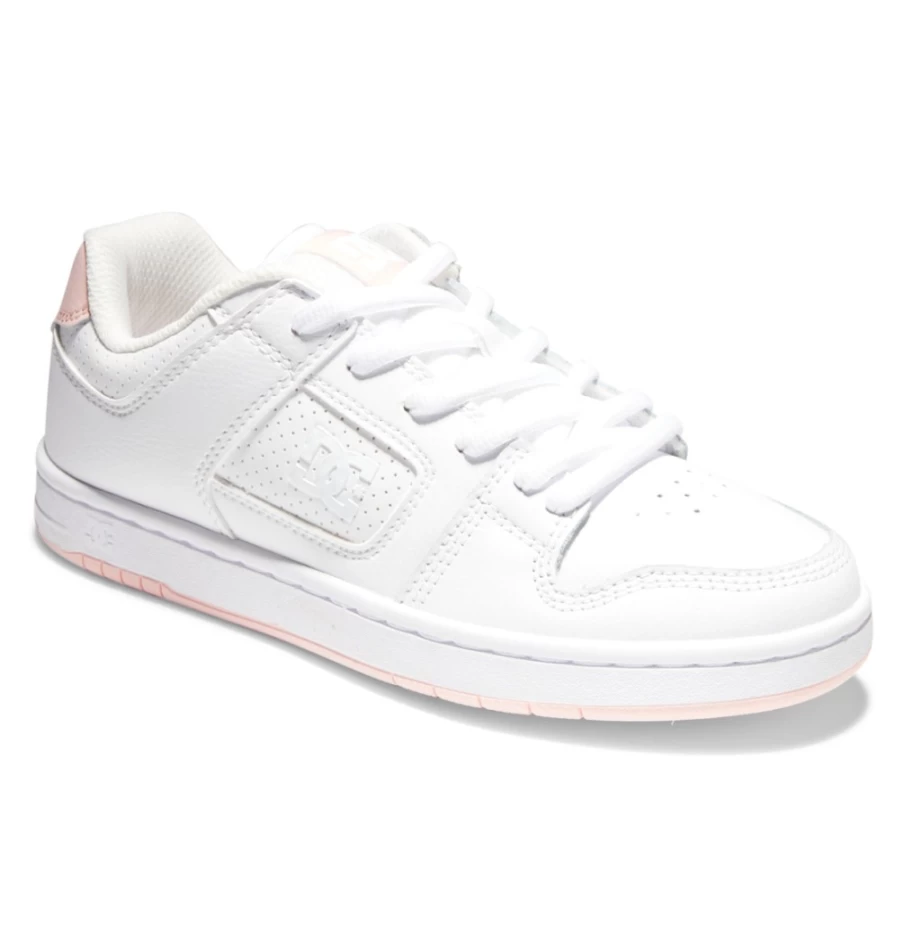DC Shoes Women's Manteca 4 Sneakers in White/Pink - Stylish Casual Footwear for Women