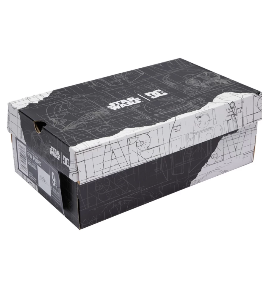 Men's DC Shoes Star Wars™ Pure Sneakers in White, Black & Blue | Official Licensed Design