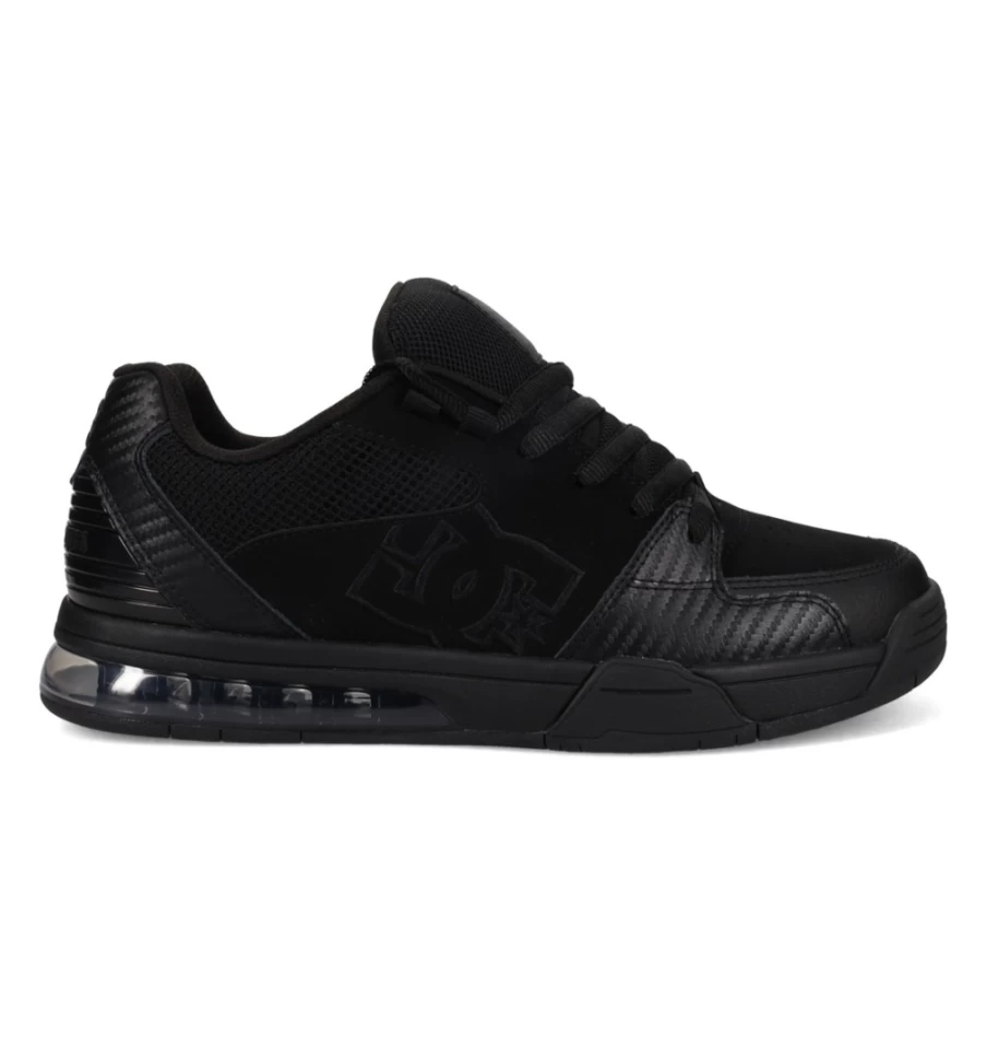 DC Shoes Men's Black Versatile Casual Sneakers for Everyday Wear
