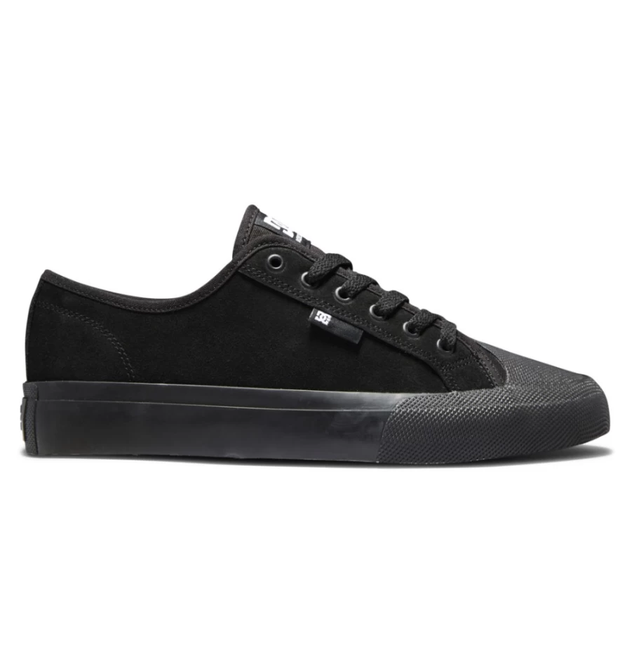 DC Shoes Men's Manual RT S Skate Shoes - Black Skateboarding Sneakers for Men