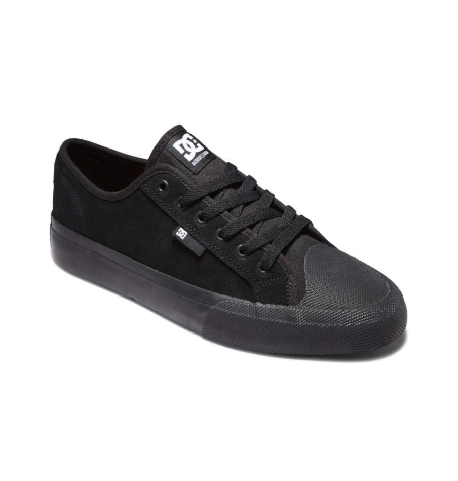 DC Shoes Men's Manual RT S Skate Shoes - Black Skateboarding Sneakers for Men