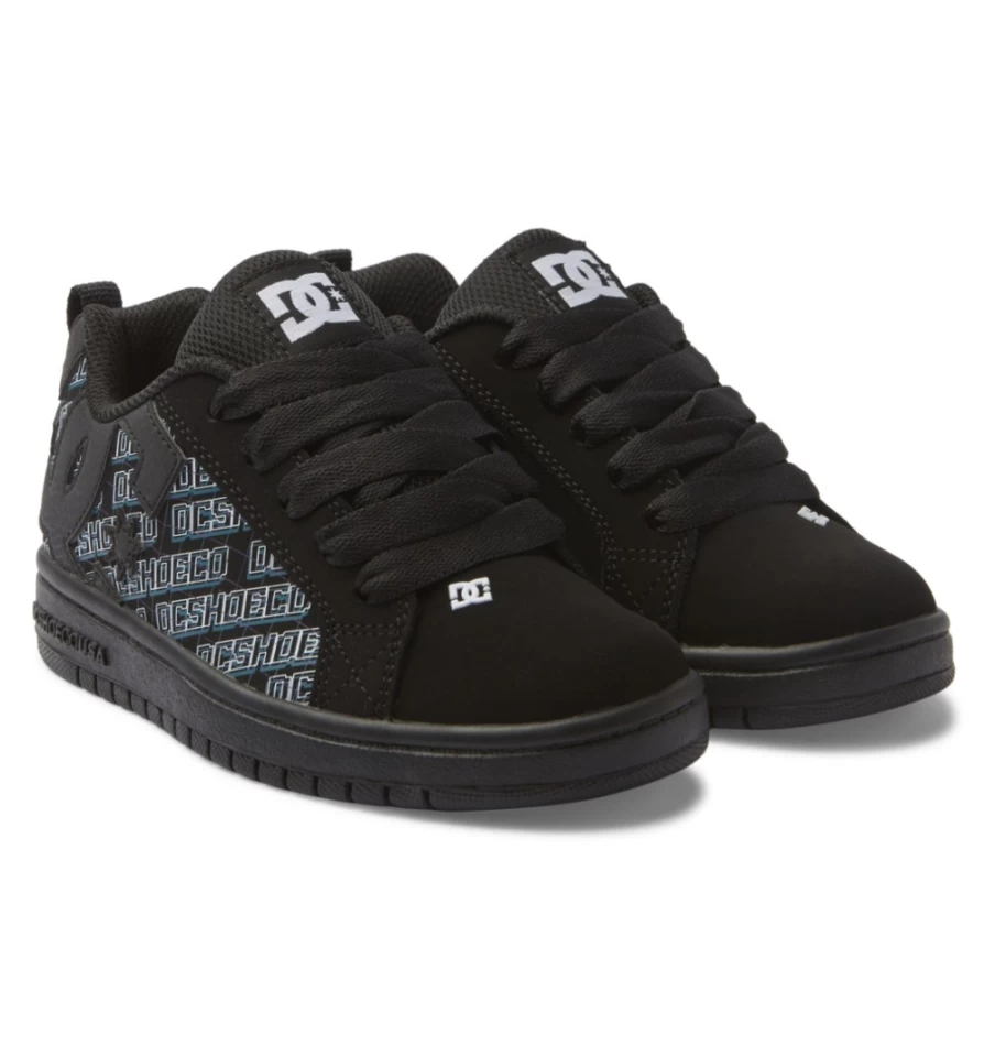 DC Shoes Kids' Court Graffik Pixel Sneakers for Children - Lightweight & Durable