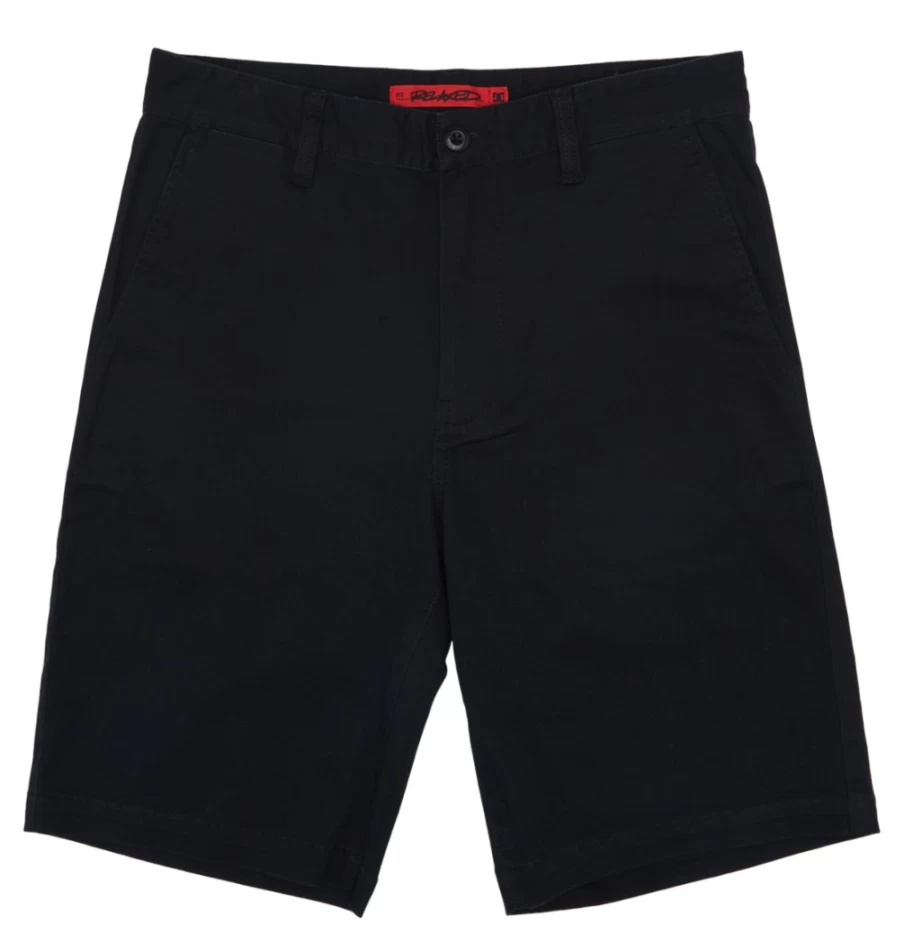 DC Shoes Men's Black Relaxed Fit Chino Shorts for Work & Casual Wear