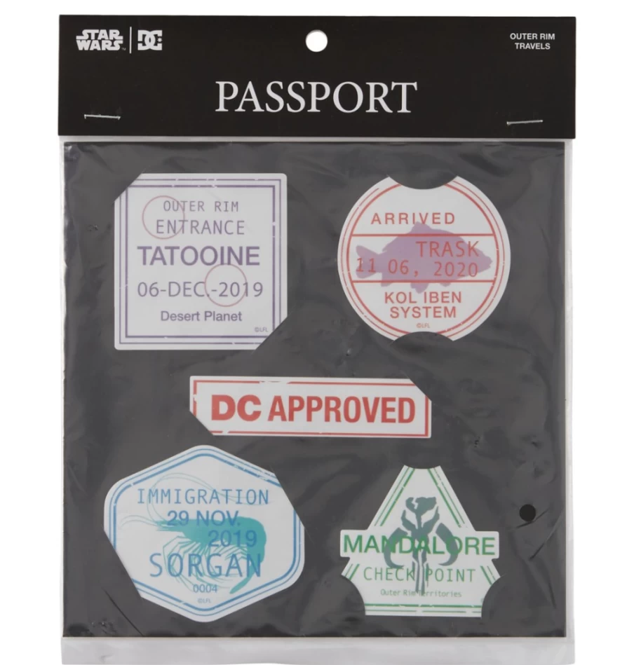 Men's Star Wars™ & DC Shoes Collaboration Passport Sticker Pack - Assorted Colors