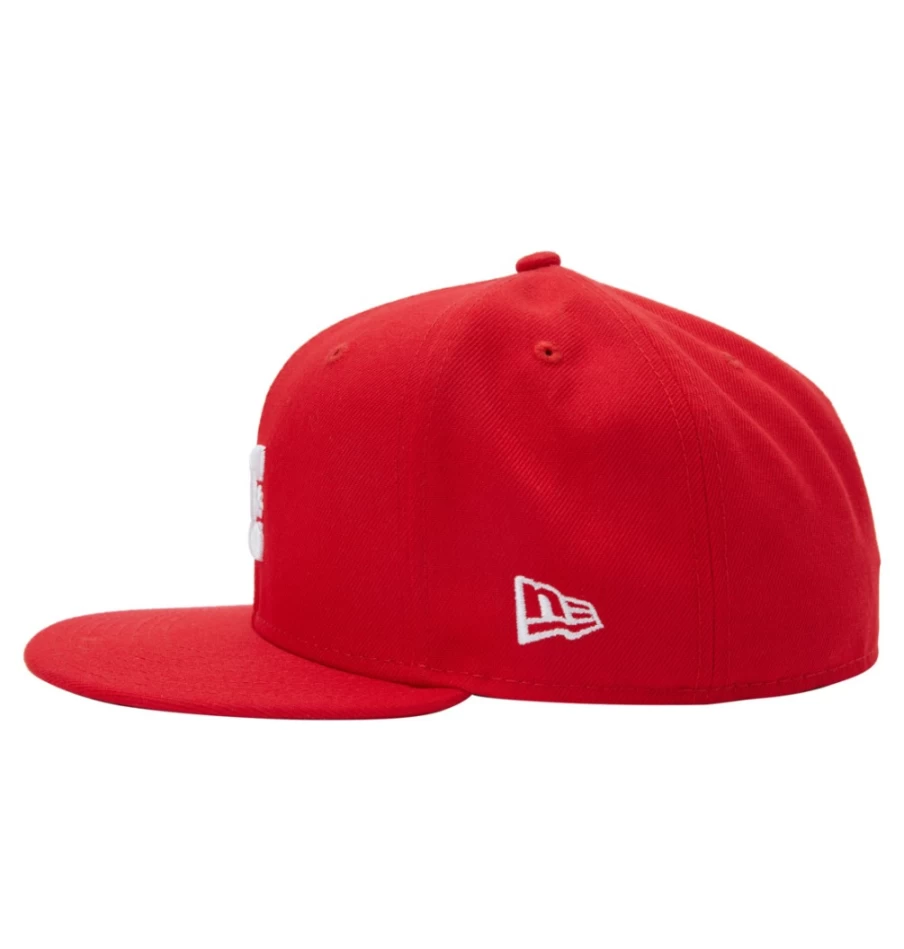 Men's DC Shoes Racing Red Fitted Hat by New Era® - Championship Series