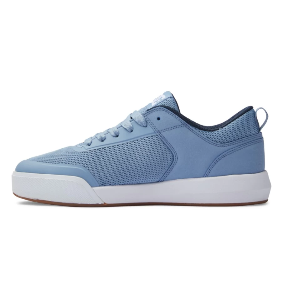 DC Shoes Men's Light Blue Transit Sneakers for Casual Wear