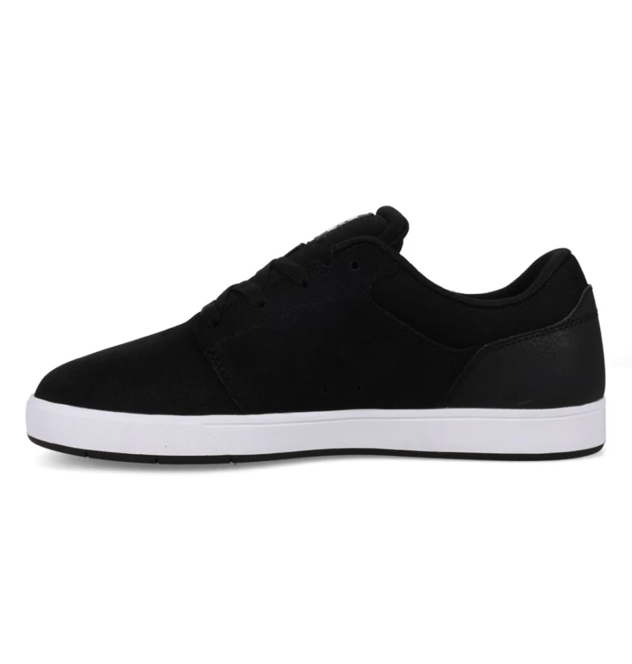DC Shoes Men's Crisis 2 Sneakers - Black/White Athletic Skate Shoes