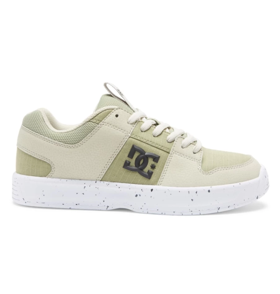 DC Shoes Men's Lynx Eco-Friendly Sneakers in Tan/Green - Sustainable Zero Waste Design