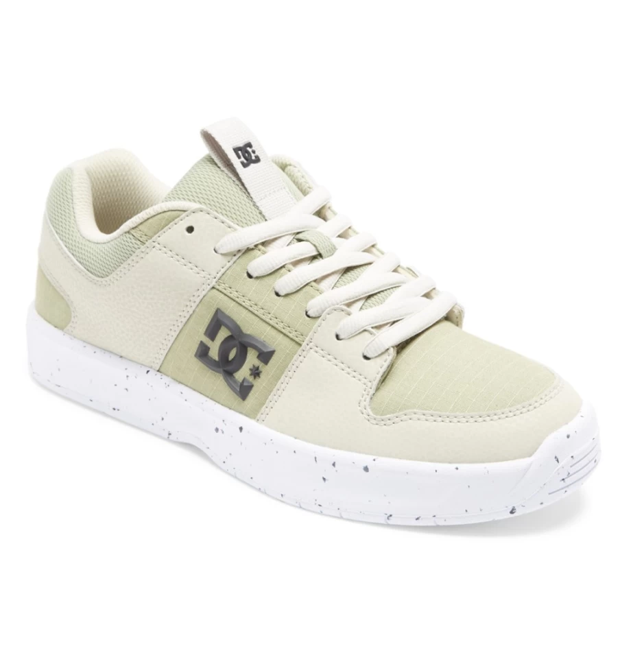 DC Shoes Men's Lynx Eco-Friendly Sneakers in Tan/Green - Sustainable Zero Waste Design