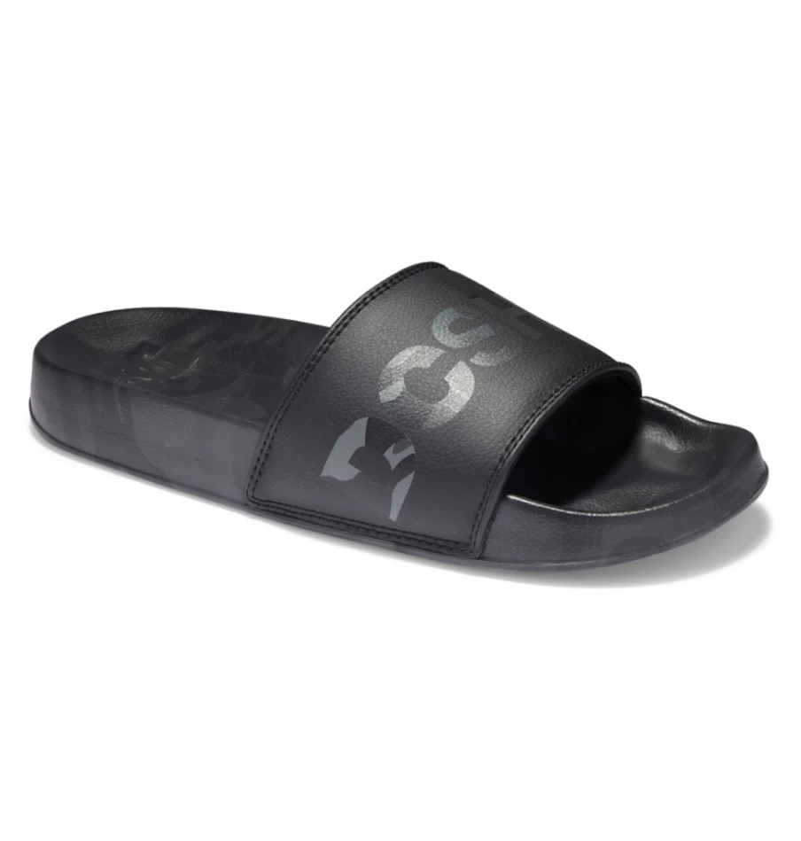 Men's DC Shoes Slides - Black/Camo Comfortable Sandals for Men