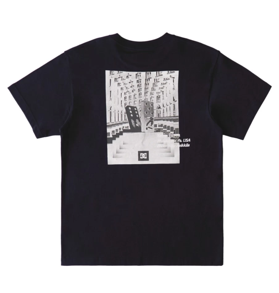 DC Shoes Men's Bilyeu Black T-Shirt - Casual Short Sleeve Tee for Men