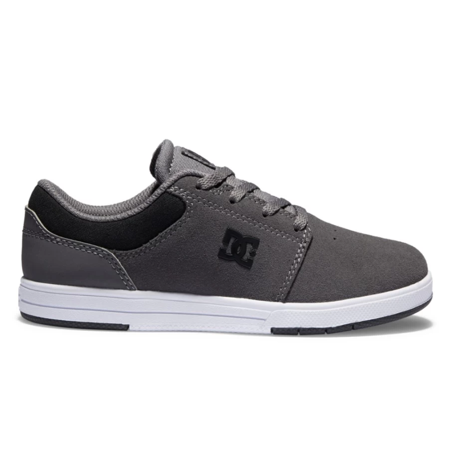 DC Shoes Kid's Crisis 2 Dark Grey/Black Sneakers for Kids