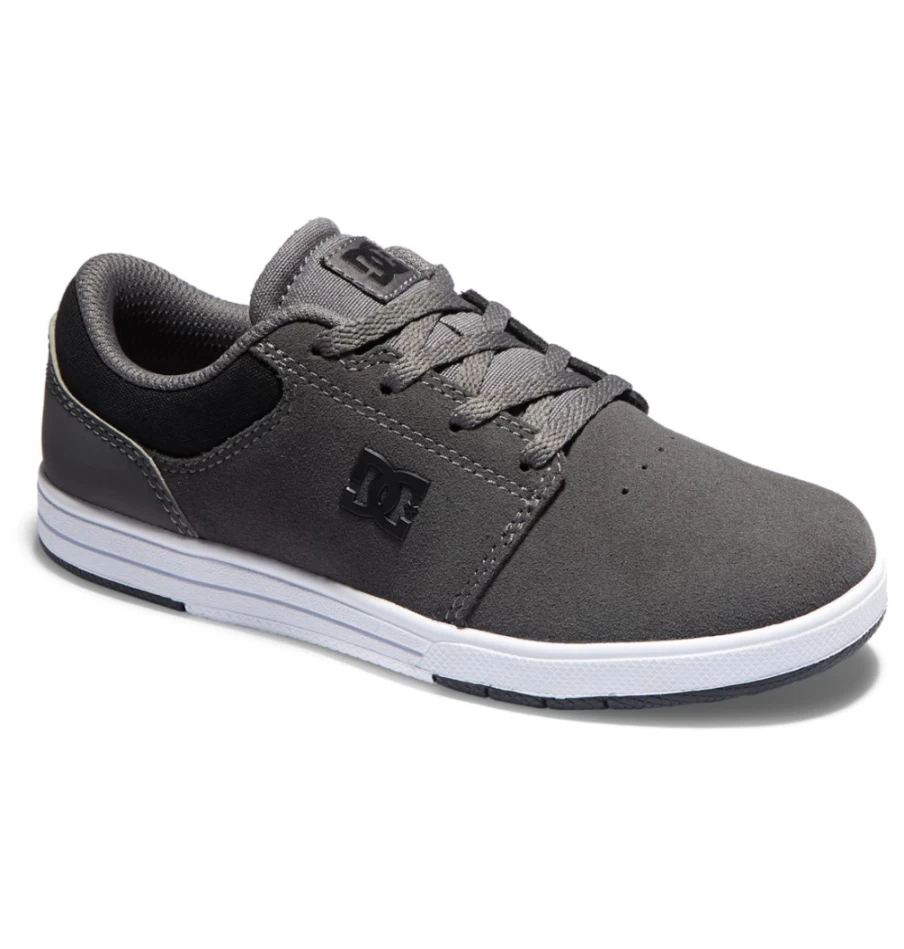 DC Shoes Kid's Crisis 2 Dark Grey/Black Sneakers for Kids