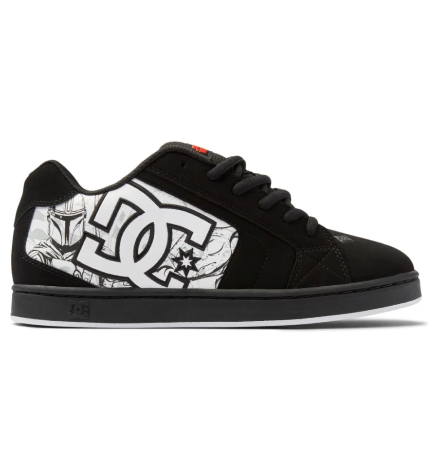 Men's DC Shoes Star Wars™ Net Sneakers in Black, White & Grey