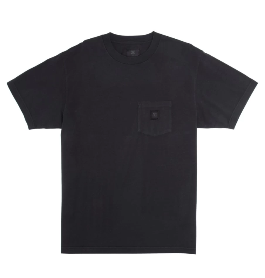 Men's DC Shoes 1994 Pocket T-Shirt - Black Garment Dye Casual Tee